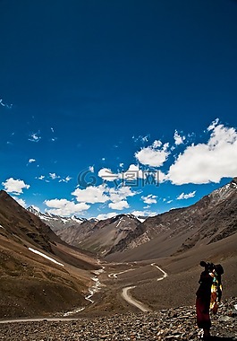 摄影师,山,高地