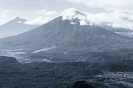 火山,山,危地馬拉