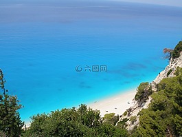 海洋,海灘,沙