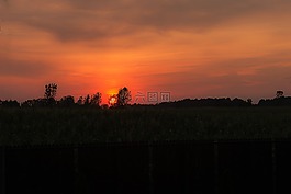 日落,太陽(yáng),景觀