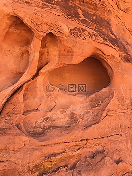 紅色,石,自然