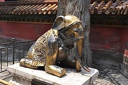 象,中国,庙
