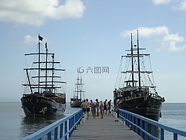 船舶,海灘,巴西