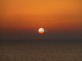 morgenrot,日出,海