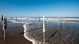 海,海滩,遮阳伞
