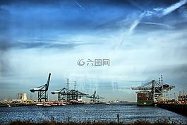 端口,船,春天