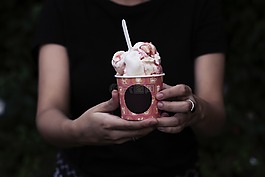 冰淇淋,冷,甜點