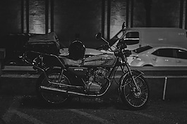 摩托車,城市,街