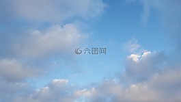 天空,藍(lán)色,云