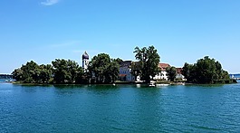 水域,全景,基姆湖