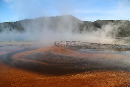 黃石公園,美國國家公園,火山泉