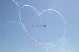 心,天空,飛機(jī)