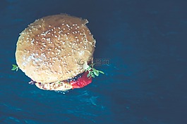 漢堡,火腿,食品