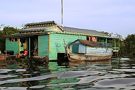 柬埔寨,浮動(dòng),房子