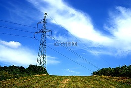 當(dāng)前,高電壓線,線