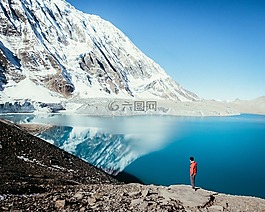 山,景觀,天空