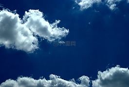 藍(lán)色,天空,云