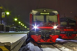 火車(chē),冬季,elektrichka