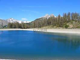 景觀,山,坦克