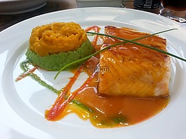 三文魚,食品,烤