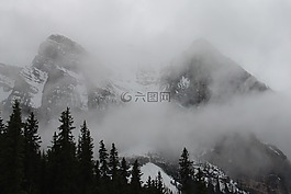 加拿大,山,洛矶山