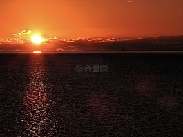 日出,日落,余輝