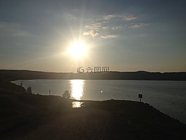 夏天,空闲时间,湖