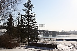 码头,河,春天