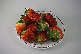 草莓,水果,吃