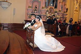 新郎,坐在,婚姻