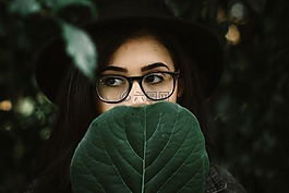 綠色,葉,植物