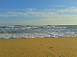 海,海灘,沙