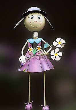 数字,花园,gartendeko