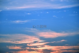天空,日落,傍晚的天空