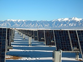 太阳能电池面板阵列,电厂,电力