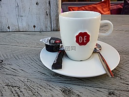 咖啡,咖啡杯,杯