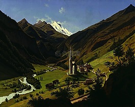 休伯特 · sattler,景觀,畫