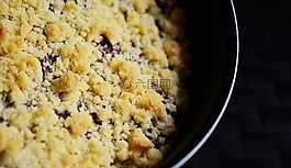 蛋糕,streusel 蛋糕,烤