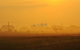 雾,村,rasvet