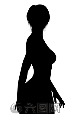 剪影,女子,年輕