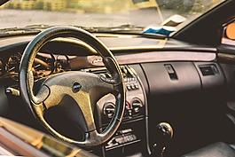方向盤,車,鏡像