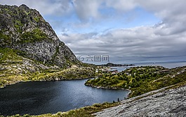 山,湖峽灣,自然
