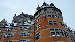 城堡,魁北克省,冬天