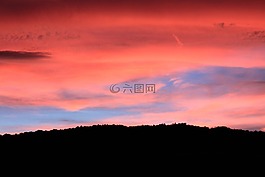余輝,日落,日出