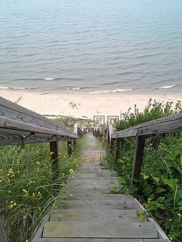 樓梯,步驟,長