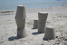 沙,海灘,沙海灘