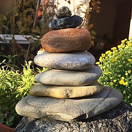 石頭,健康,花園