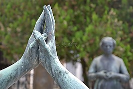 石,手,祈祷