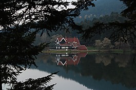 博卢,abant,池塘