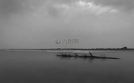 景觀,黑色和白色,戶外